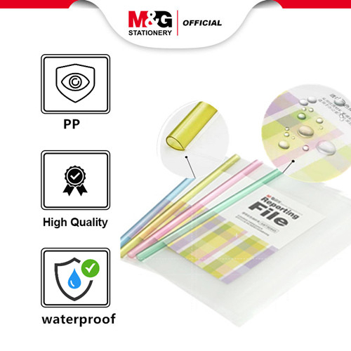 

M&G A4 report 0.18mm PP File Folder 8mm colorful Map File A4
