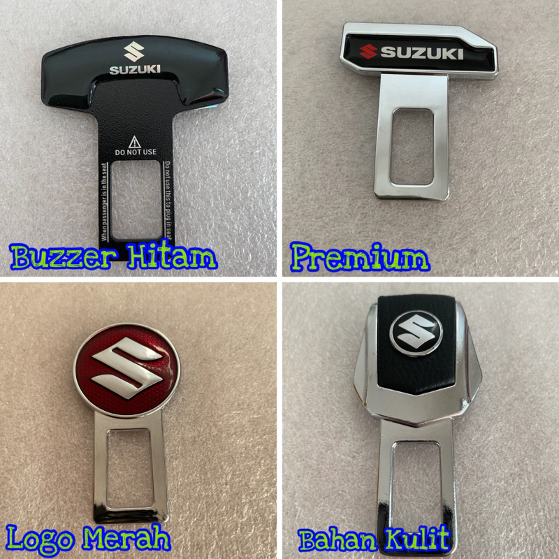 Colokan Safety Belt Mobil Penghilang Bunyi Kursi Mobil Logo SUZUKI