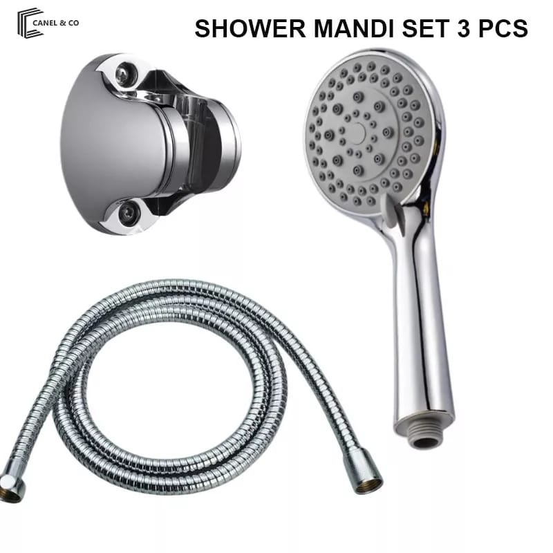 CANEL &amp; CO Shower Mandi 3in1 Simple Set 3 Pcs Shower Head Set