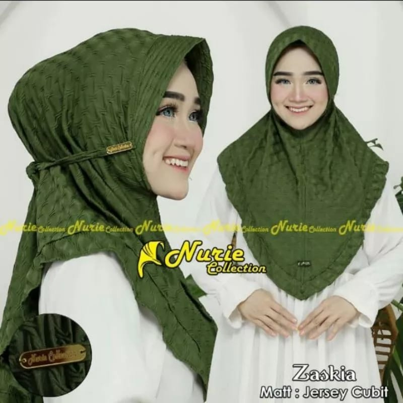(NURIE) HIJAB INSTANT ZASKIA JERSEY ORI BY NURIE |Fashion