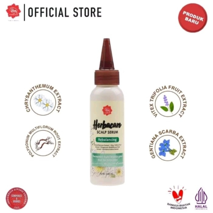 VIVA HERBACARE SCALP SERUM HAIR VITAMIN SERUM PERAWATAN KULIT KEPALA