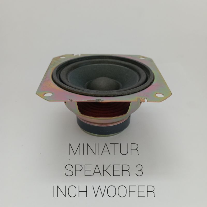 Speaker Woofer 3 Inch Miniatur Speaker Satelit 3,5 Inch Home Theater