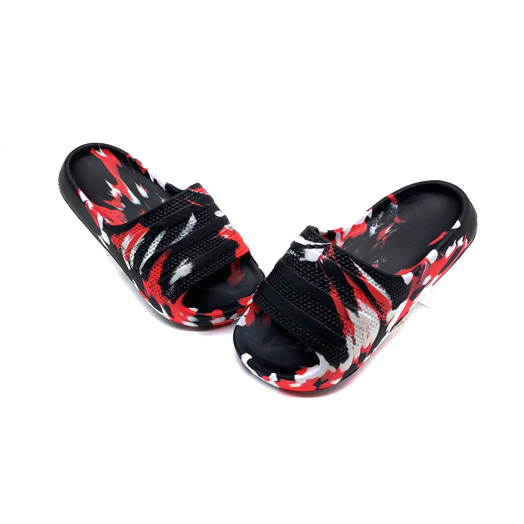 Sandal Slip On Sandal Pria Dewasa Bahan Karet Anti Licin Terbaru Motif Loreng Uk.35-44