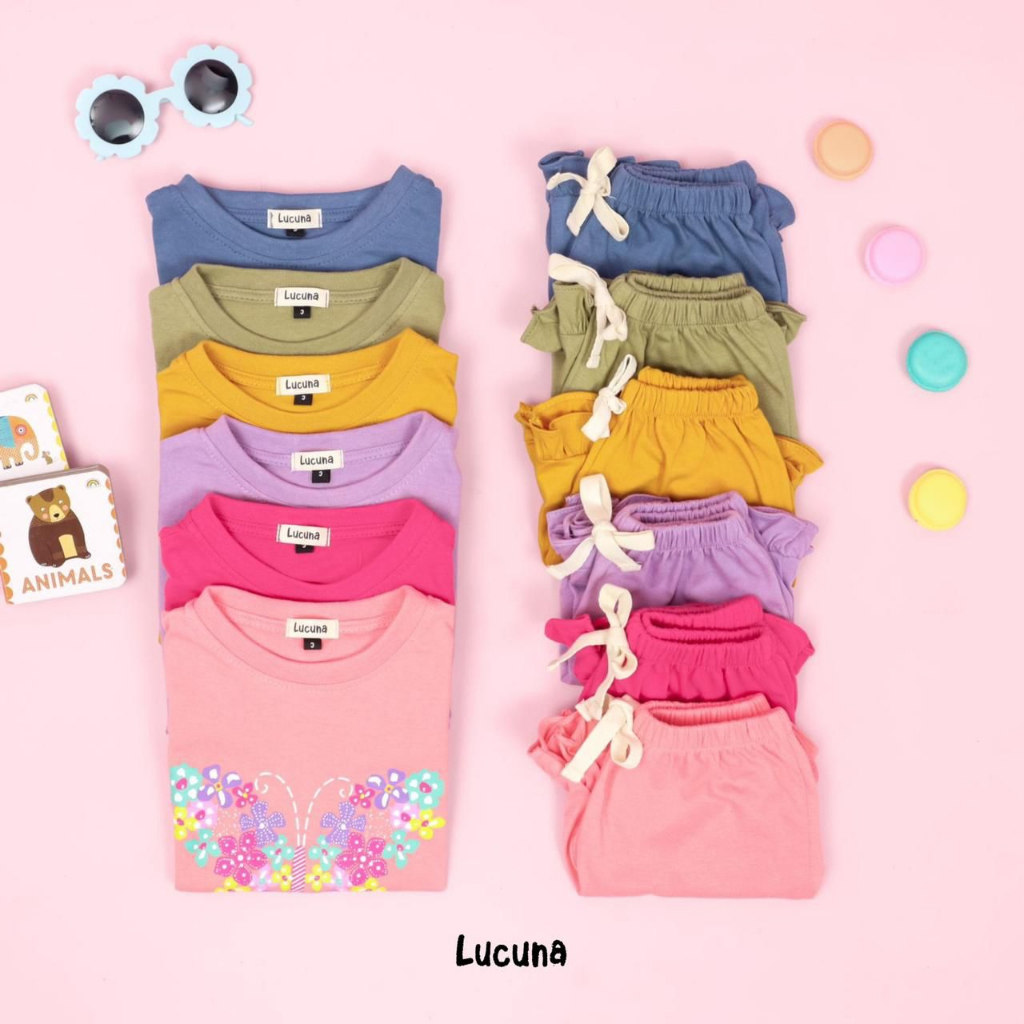 Setelan Amena Lucuna Original Outfit Anak Perempuan Super Premium