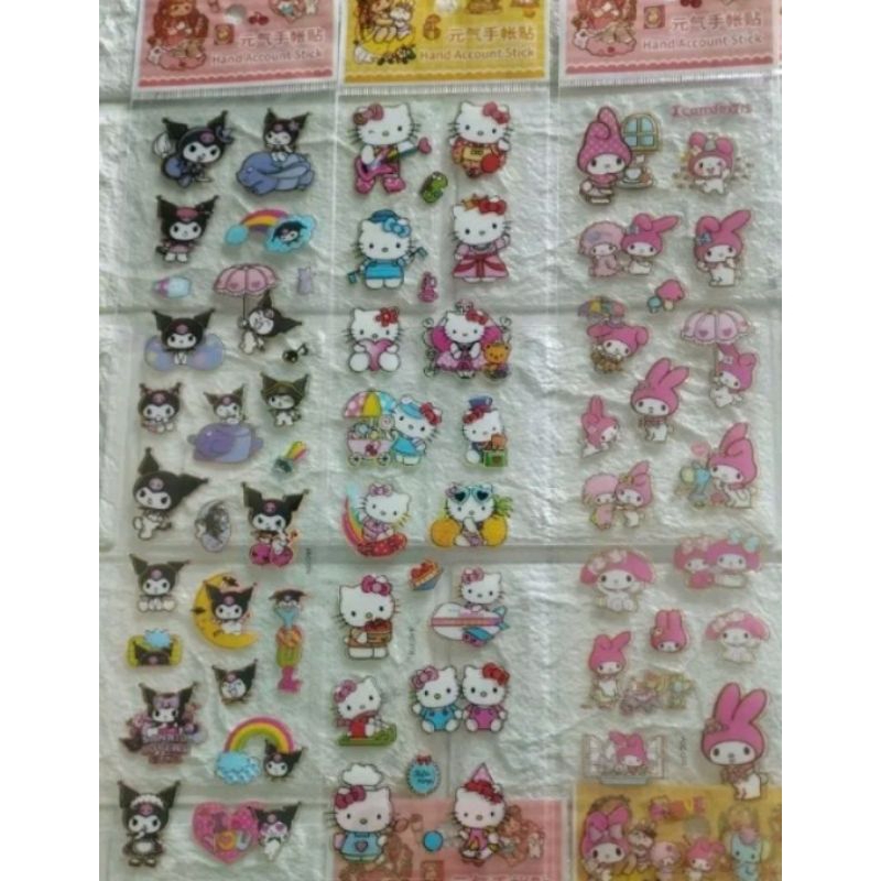 

Stiker Sanrio Transparan Sticker Panjang Kuromi Hello Kitty