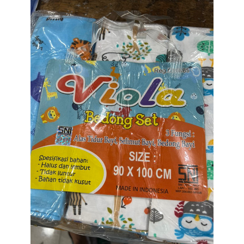 (3pcs) Bedong bayi baby newborn VIOLA bahan bagus