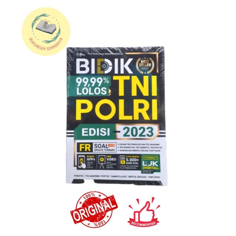 BUKU TNI POLRI BIDIK 99,99% LOLOS TNI POLRI 2022 - 2023