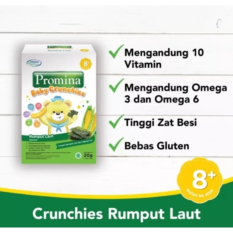 Promina Baby Crunchies Snack  20gr 8m+/ Cemilan anak