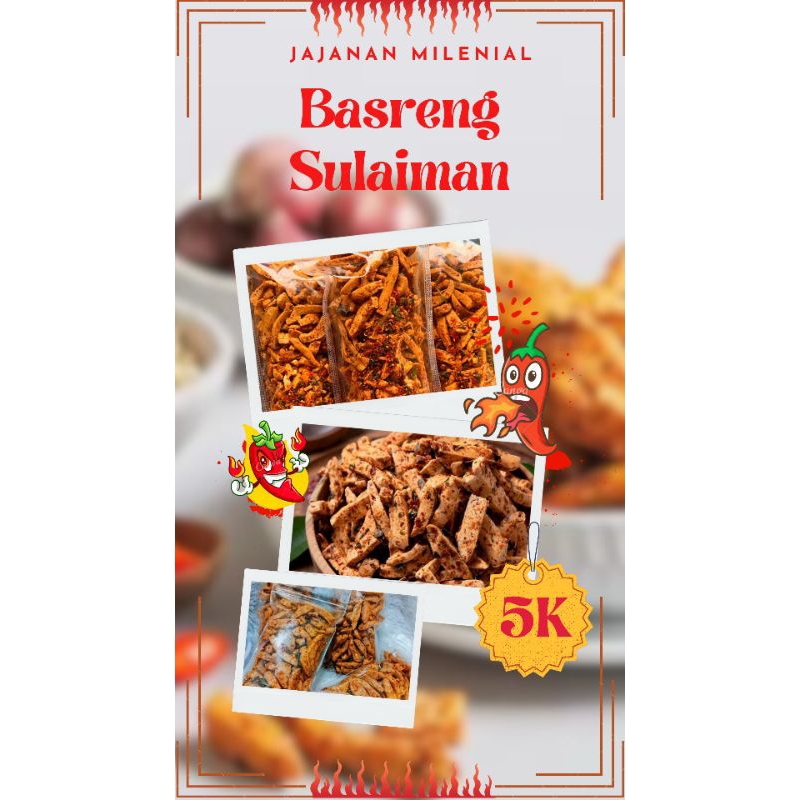 

basreng pedas jeruk sulaiman ukuran 90gram