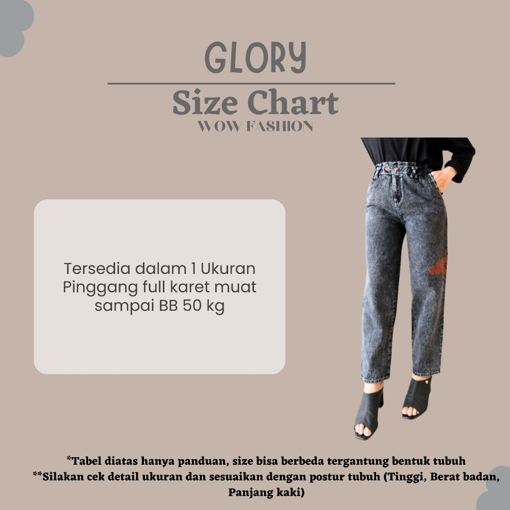 WOW-Glory Jeans Kancing Wanita// Celana Wanita // Jeans Wanita// Celana Viral