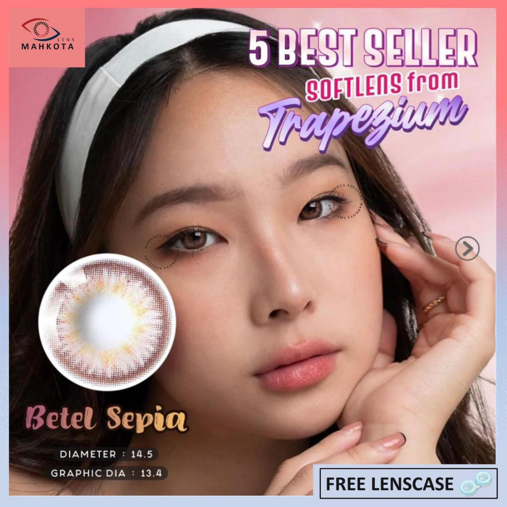 SOFTLENS TRAPEZIUM NORMAL BY CTK DIA 14.5MM / FREE LENSCASE / Softlen Soflen Soflens
