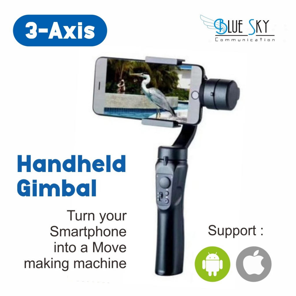 Tripod Bluetooth Handled Gimbal Stabilizer 3-AXIS