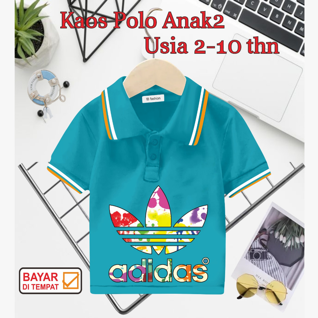 ((IB))KAOS ANAK2 KERAH POLO/4D1D4Z DIGITAL SABLON
