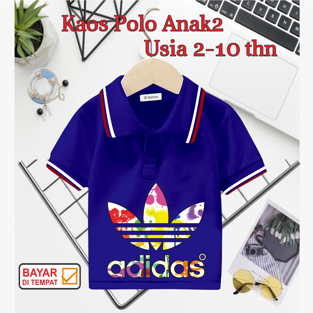 ((IB))KAOS ANAK2 KERAH POLO/4D1D4Z DIGITAL SABLON