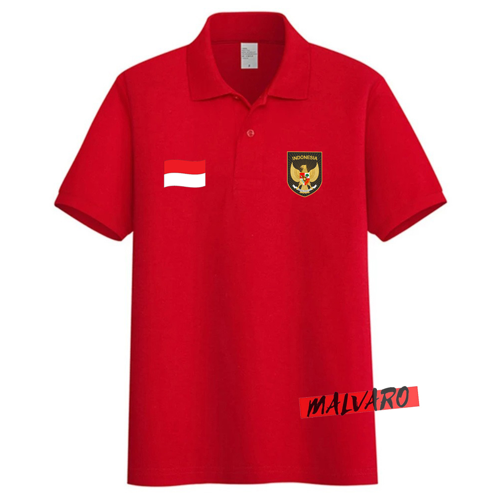 MALVARO Polo Shirt / Polo List / Kaos Kerah Pria / Kaos Polo / Tshirt Pria / RI IND-17(CL)