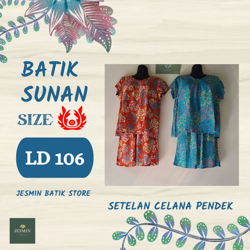 Batik Sunan Short Pants Setelan Celana Pendek SP