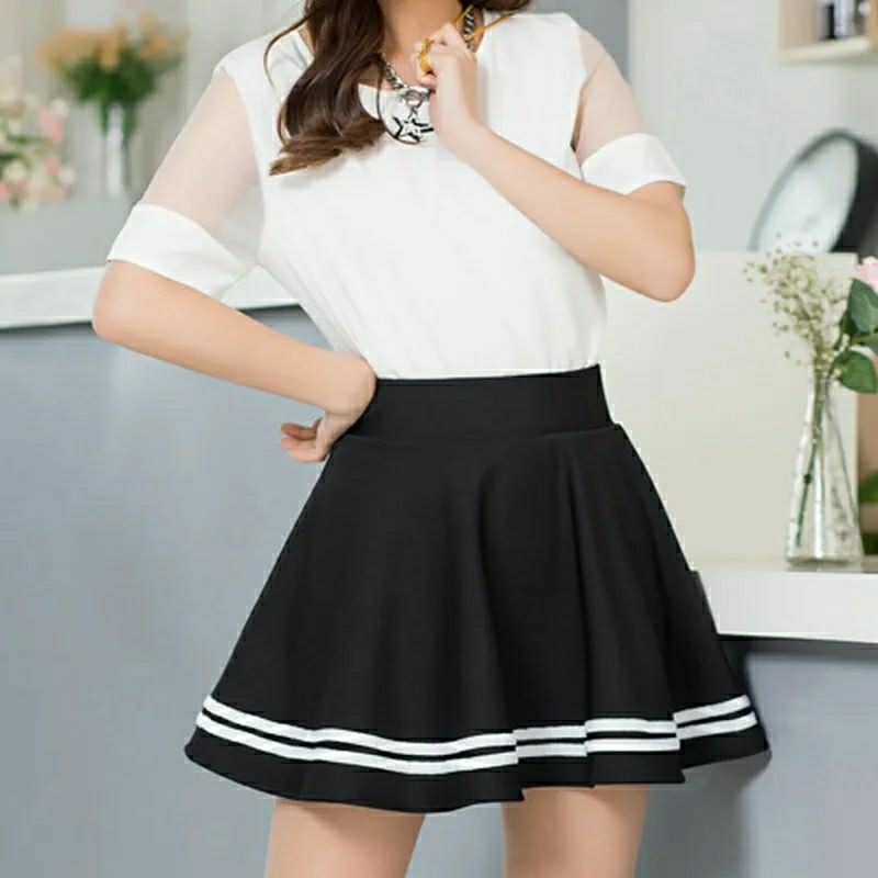 Rok Pendek Seifuku Jepang Double List [M039]