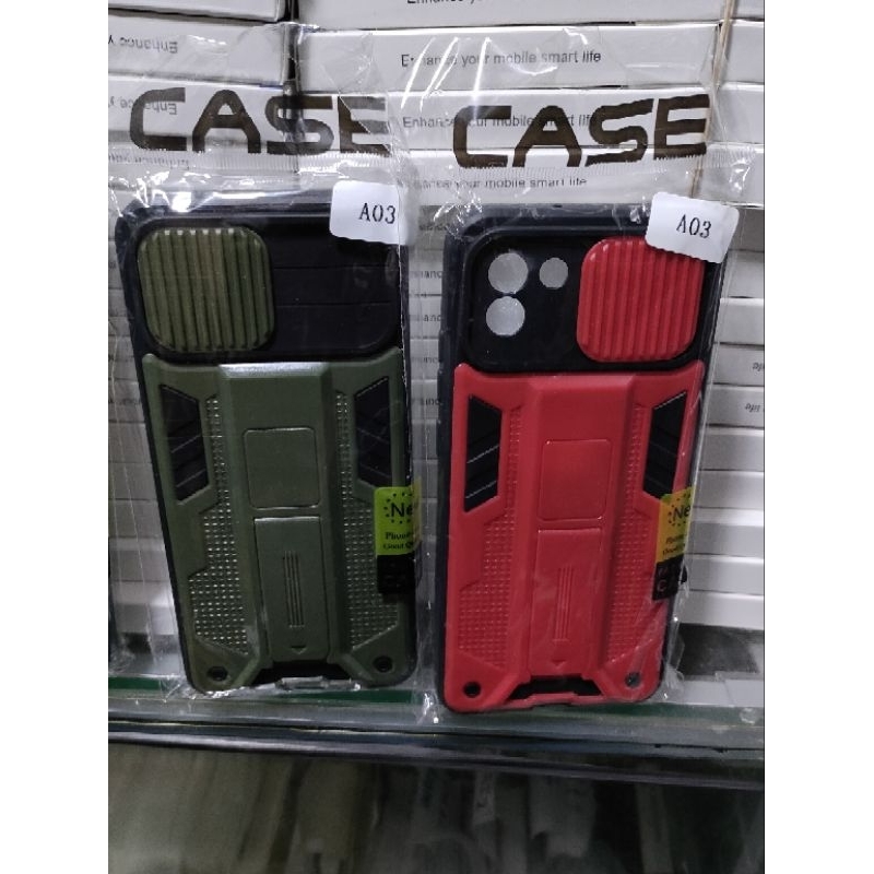 Softcase Samsung A03 A035F Silikon Casing Case Spigen Magnetic Stading Slending Camera