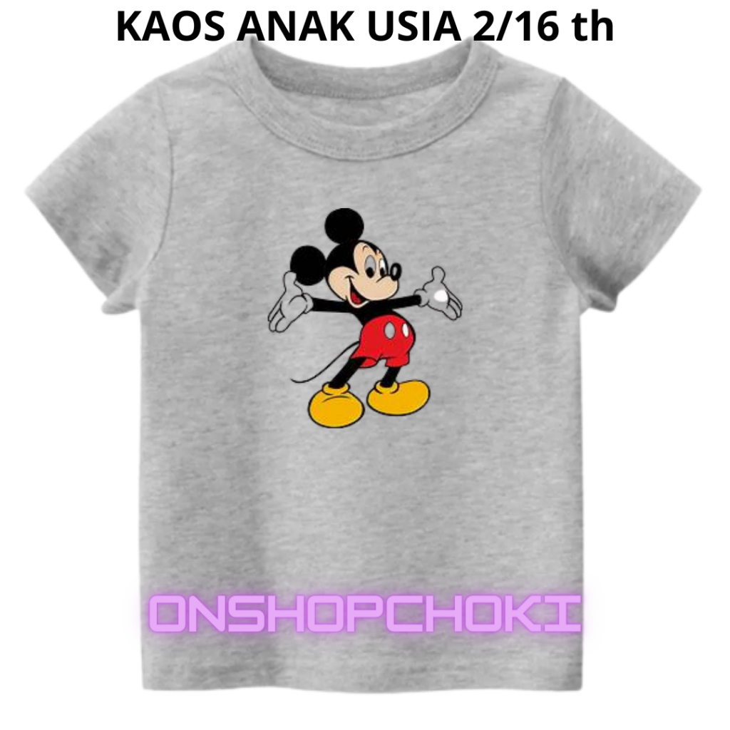 Kaos anak-anak cowok Cewek Gambar MEKY usia 2-16 Usia Kaos Oblong pakaian anak-anak Perempuan