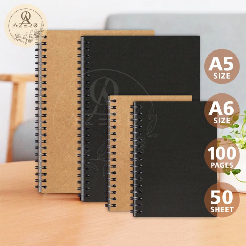 

Buku Sketsa Sketchbook Polos A5 / isi 100 Halaman Brown Paper / Hvs / Book Paper Cream / Jurnal Polos / Drawing Book Spiral / Drawing Sketchbook Spiral / Sketch Book Kraft Paper