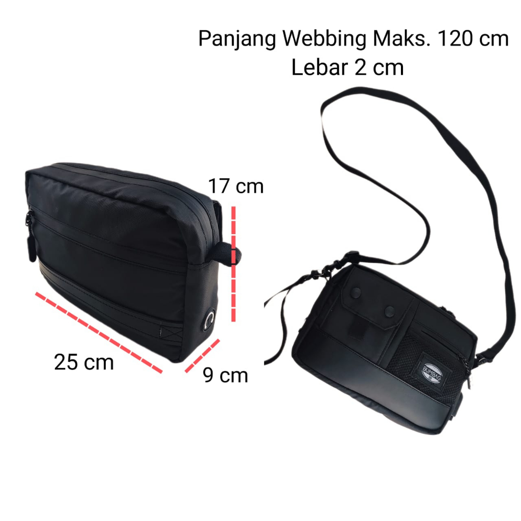 BUMBAG - Clutch Bag KELVIN Pria Anti Air Pouch Bag Waterproof Pria Sling Bag Felix Pria Tas Selempang Distro Pria - Clutch Bag Lexus Hand Bag Pria Wanita Pouch Bag Waterproof - Hand bag / sling bag Azura HEYRUS I Handbag Adam Clutch Pria 191542