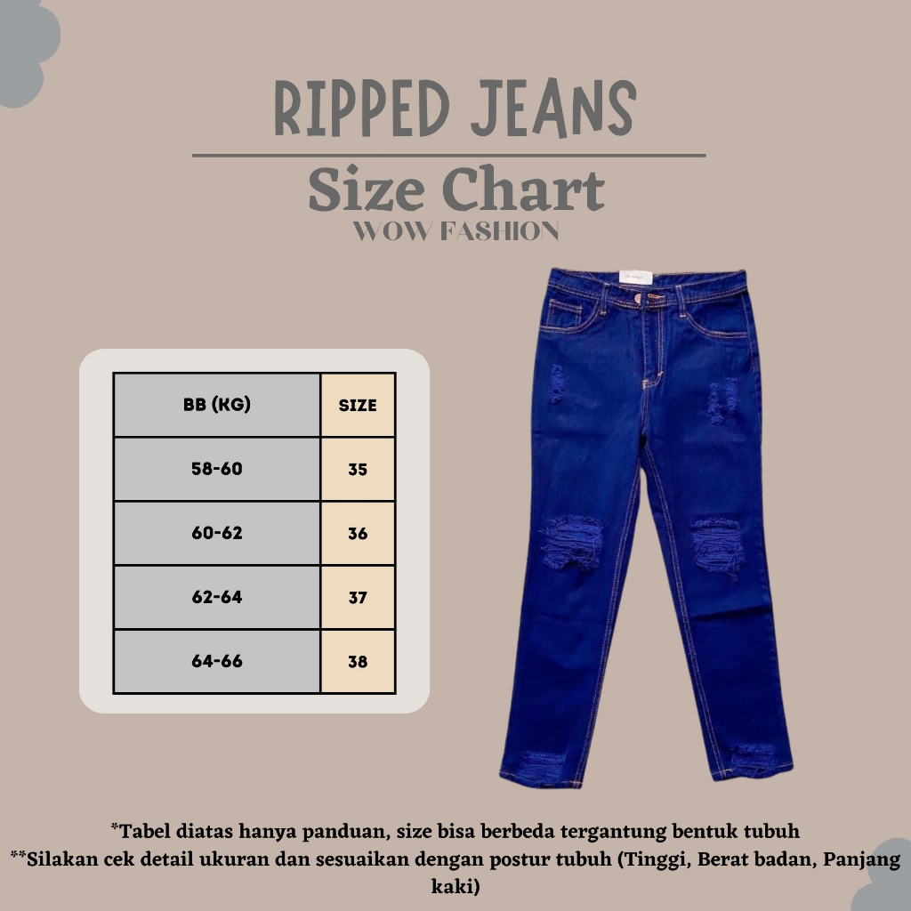 RIPPED BOYFRIEND JEANS// CELANA JEANS SOBEK WANITA