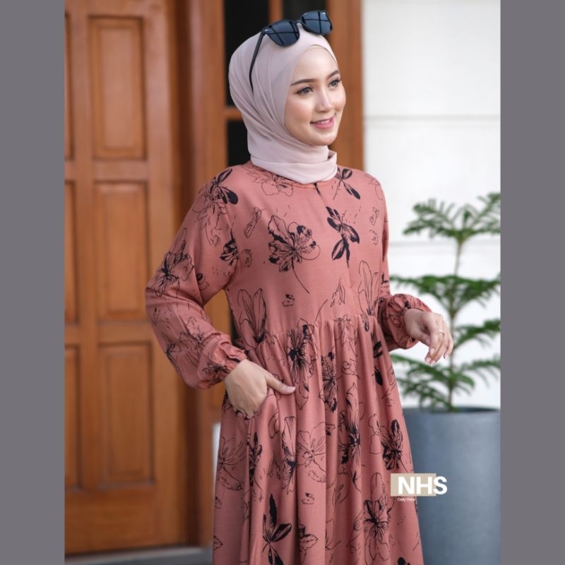 Kenza Gamis Dress Rayon Viscose Size S-XXXXL