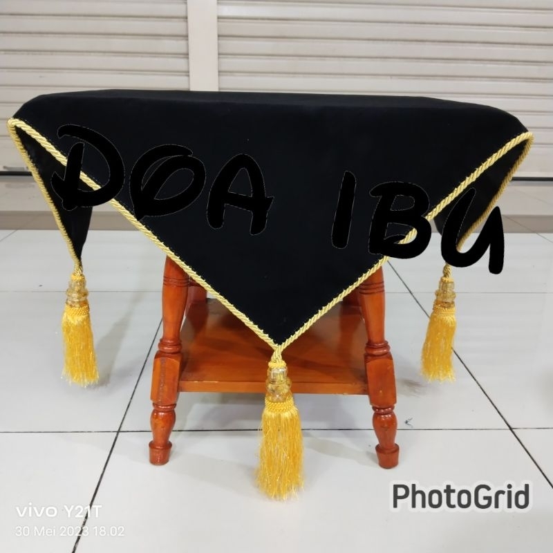 

best seller custom alas baki upacara bendera alas baki paskibra pake bandulan hitam polos