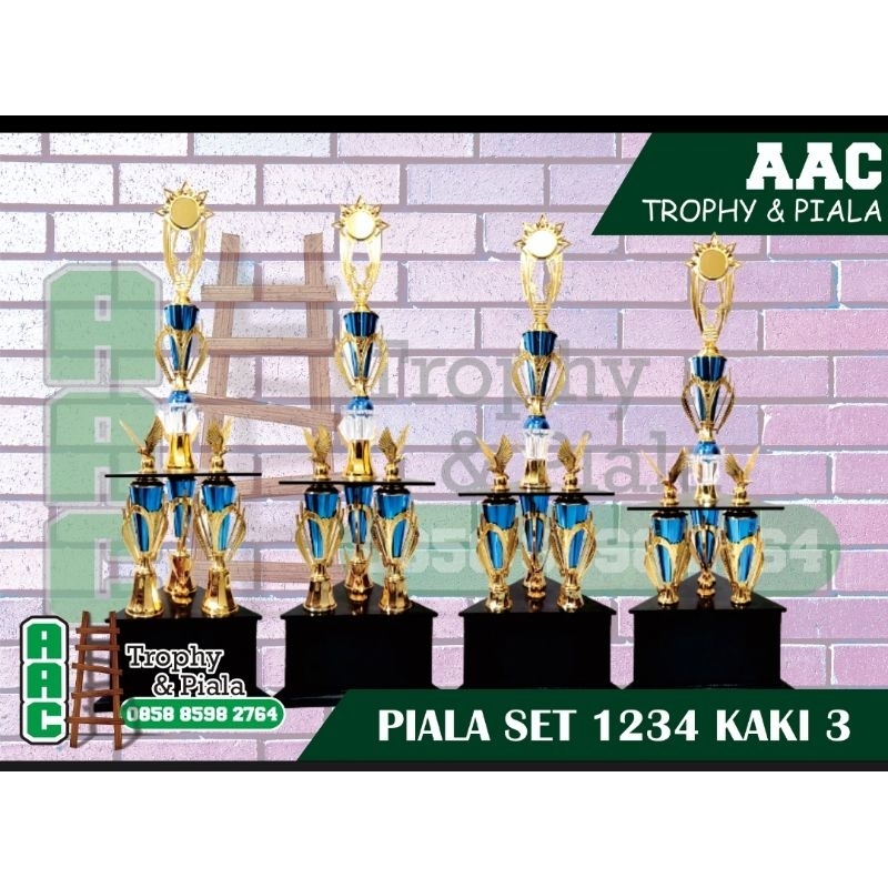 piala murah kaki 3 set 1234