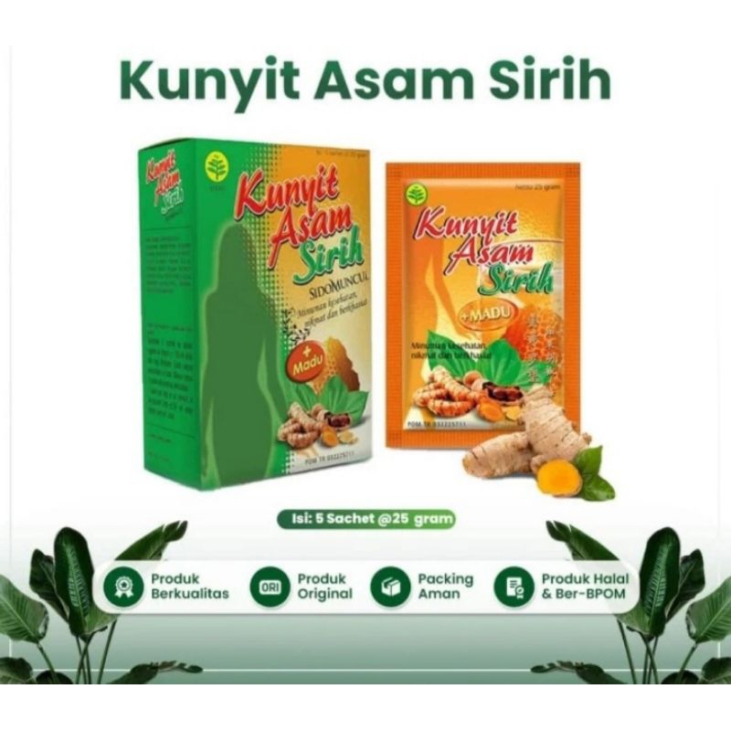 

kunyit asam sirih sidomuncul original