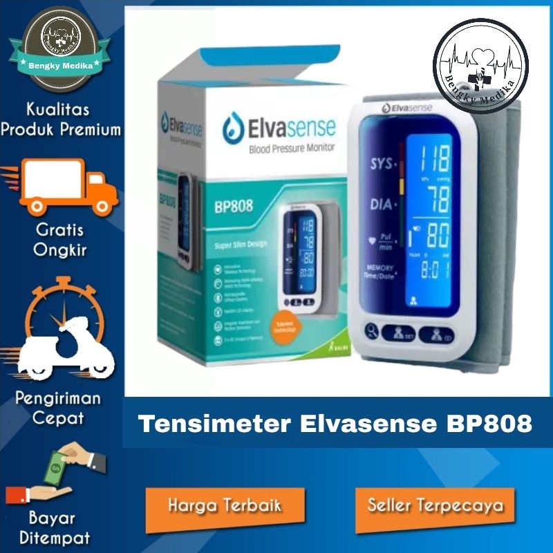 Tensimeter Digital Elvasense BP808   Tensimeter Elvansense Digital