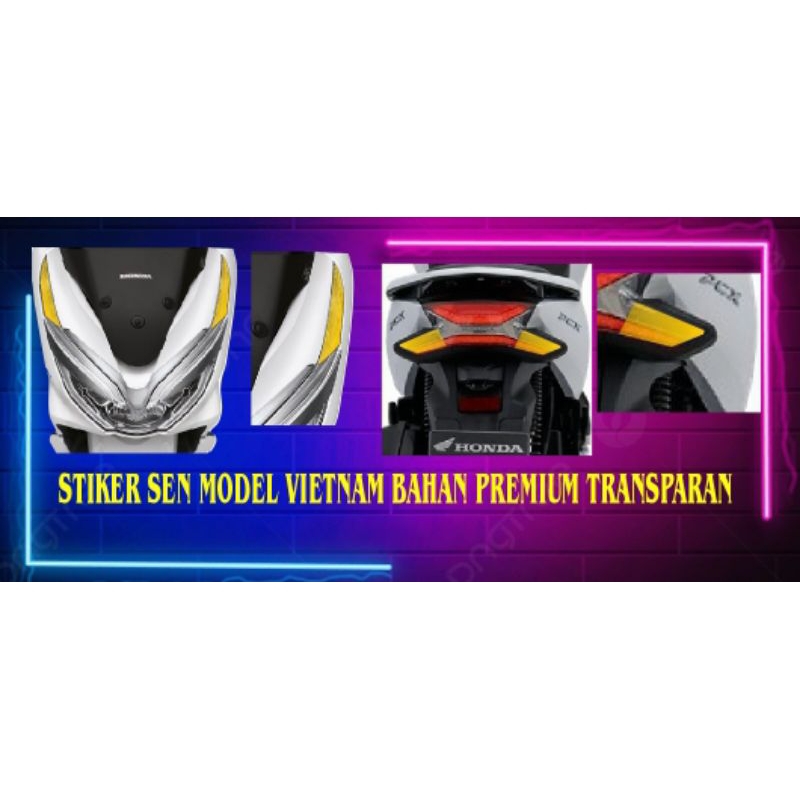 stiker cutting sein PCX 150 depan belakang