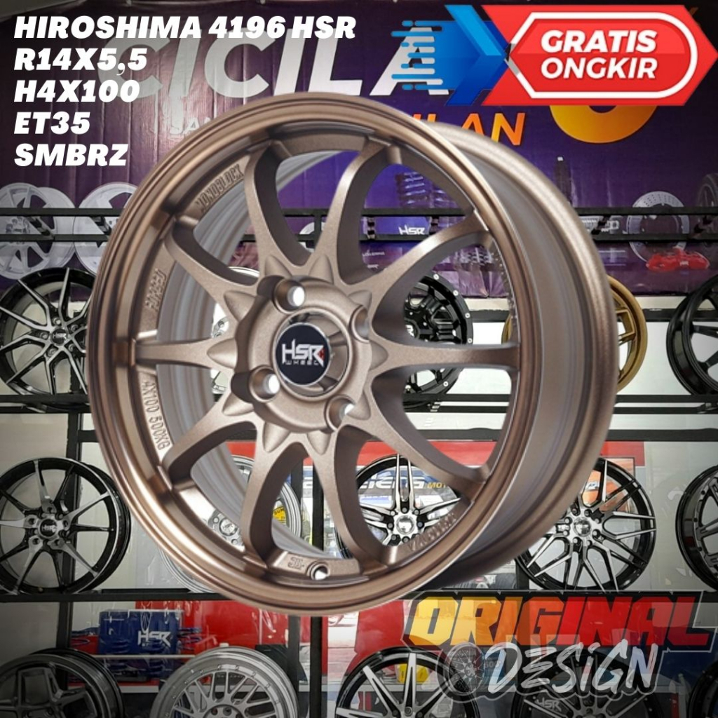 Velg Mobil Mirage , Datsun , Brio , Sigra Ring 14 R14 Ce28 Bronze