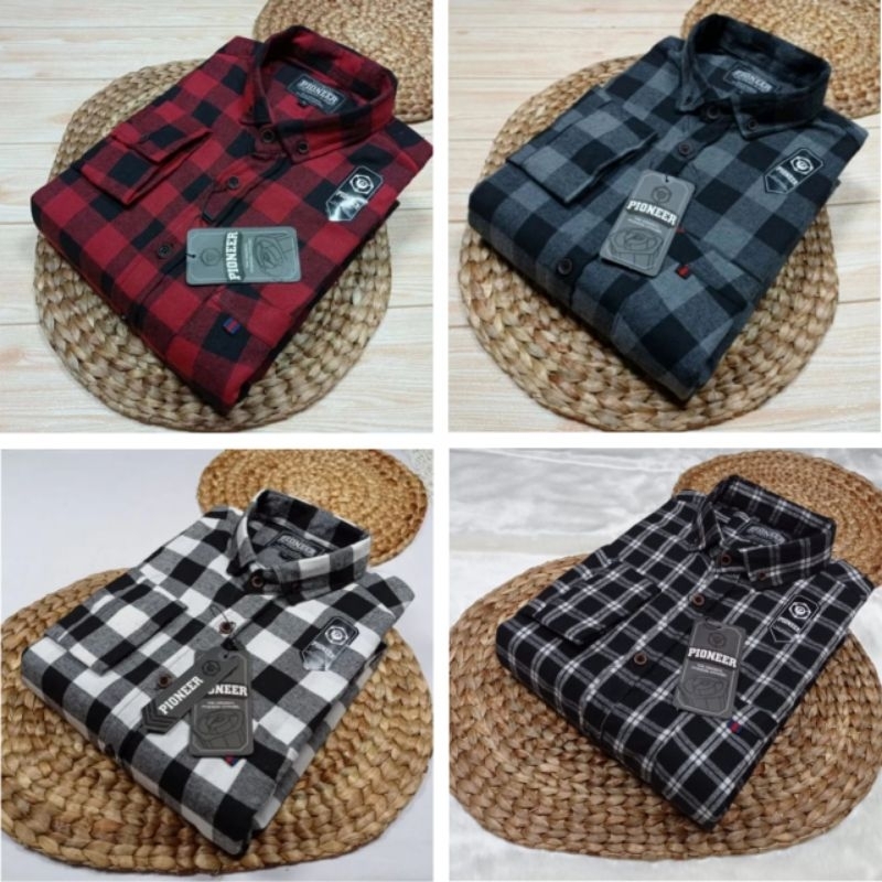 Kemeja Flanel Impor Pria Lengan Panjang Distro Flannel Pria Kemeja Kotak Kotak Pria Kualitas Premium