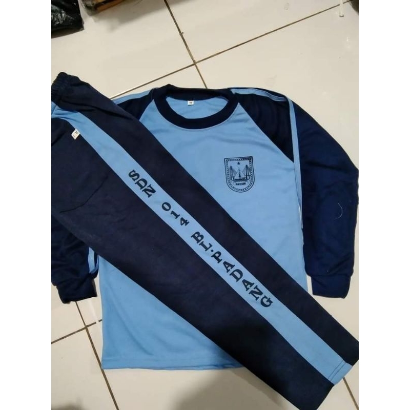 (Request sablon)stelan Seragam baju olahraga Anak sekolah SD tangan panjang (SABLON) Warna pilih sesuai di entalse toko minimal 15 ste