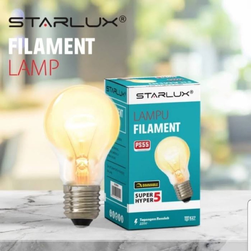 Lampu Bohlam Pijar Ayam 5 Watt Starlux / Lampu Filament 5w Cahaya Kuning