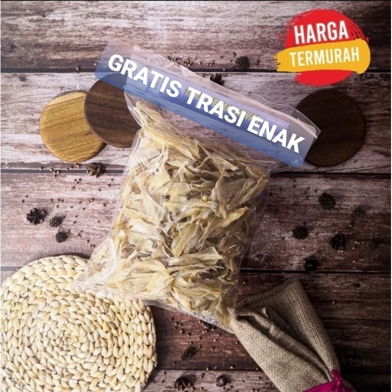 

Ikan Asin Belah Tawar Khas Cirebon 200gram Asli ENAK GRATIS terasi