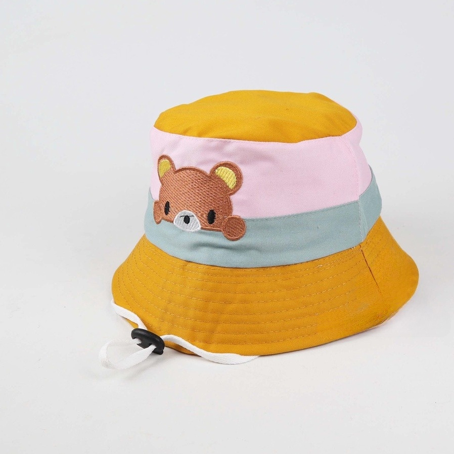 Topi Bucket Bayi Laki-laki / Perempuan Rabbit Bear untuk Musim Panas