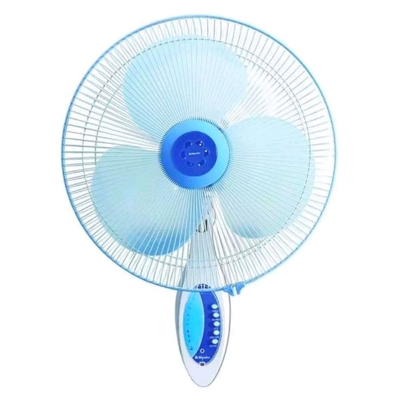 wall fan remote Miyako kaw 1662 PL ukuran 16inch