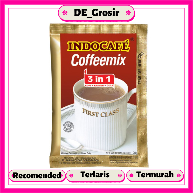 

Indocafe Coffeemix Kopi 3in1 20gr Dapat 1 Renceng Isi 10 Sachet