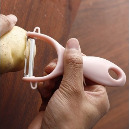 Peeler Pisau Pengupas Buah Dan Sayur Alat Kupas Buah Apel Kentang Stainless Besar Otomatis