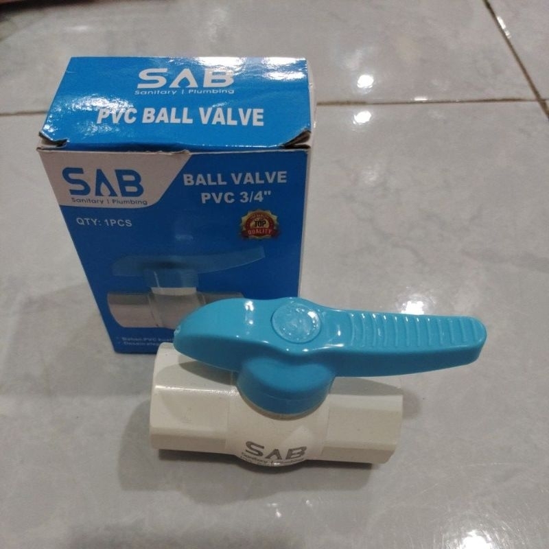 SAB Ball Valve PVC 3/4&quot; / SAB Ball Valve 3/4&quot; PVC