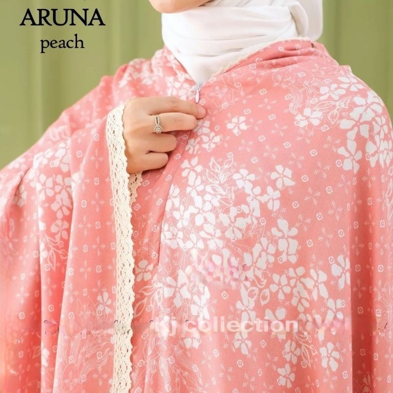 mukena dewasa rayon 2 in1 aruna jumbo free tas