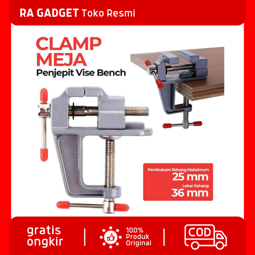 Clamp Ragum Meja Catok Vise Table Kerajinan Seni Perhiasan / Alat Penjepit Jepit Jepitan Tekan Toggl