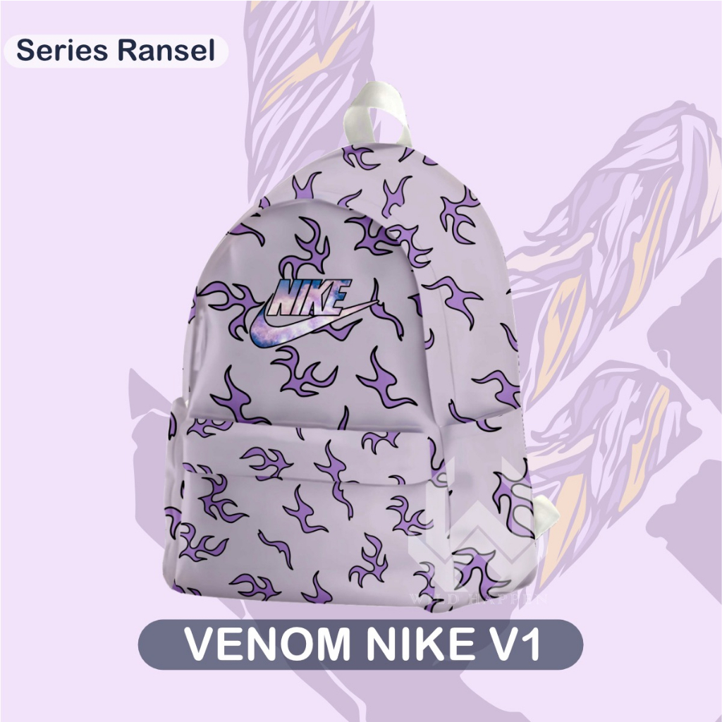 ZCO - Tas Ransel-Backpack-Motif Venom Nike  / Tas Ransel Sport Pria/Wanita / Tas Ransel Sport l Tas Futsal Sepak bola l Tas Olahraga Pria Wanita / Tas Ransel Sport Pria Wanita Tas Sekolah Kuliah Kasual Olahraga