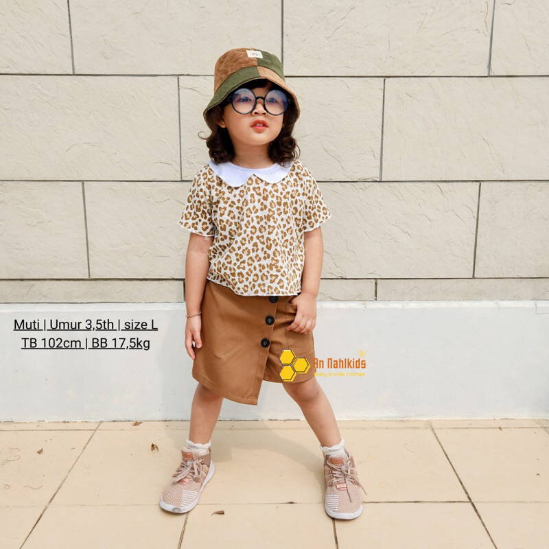 BeeBee • Luna Crop Top• Atasan Anak & Bayi Cewek Ruffle • Baju Anak & Bayi Perempuan