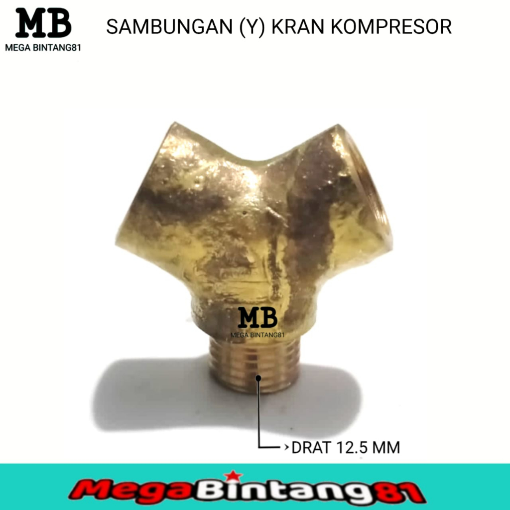 Cabang Y kran kompresor sambungan kran kompresor nepel kompresor Y cabang 3 kompresor