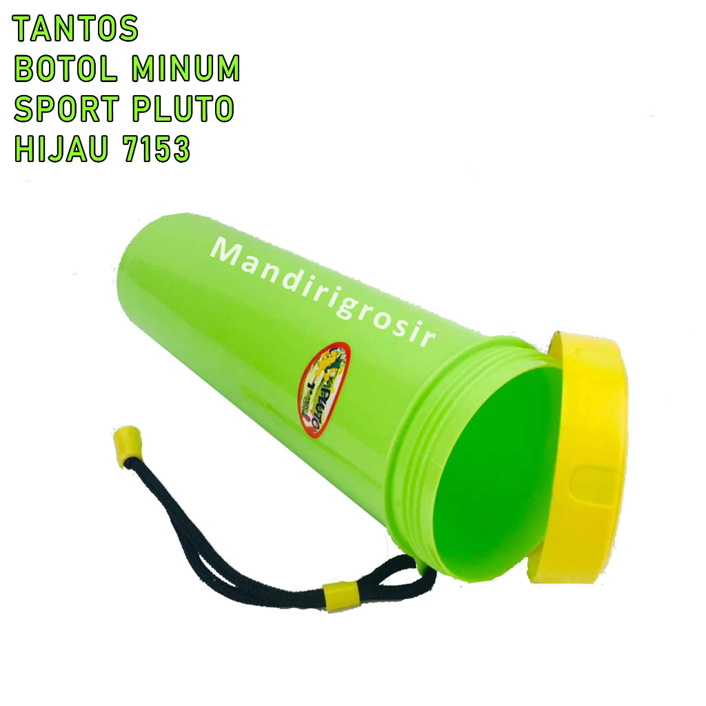 Botol minum sport Pluto* Pluto Tantos plastics* Botol plastik* Warna Hijau* 600ml