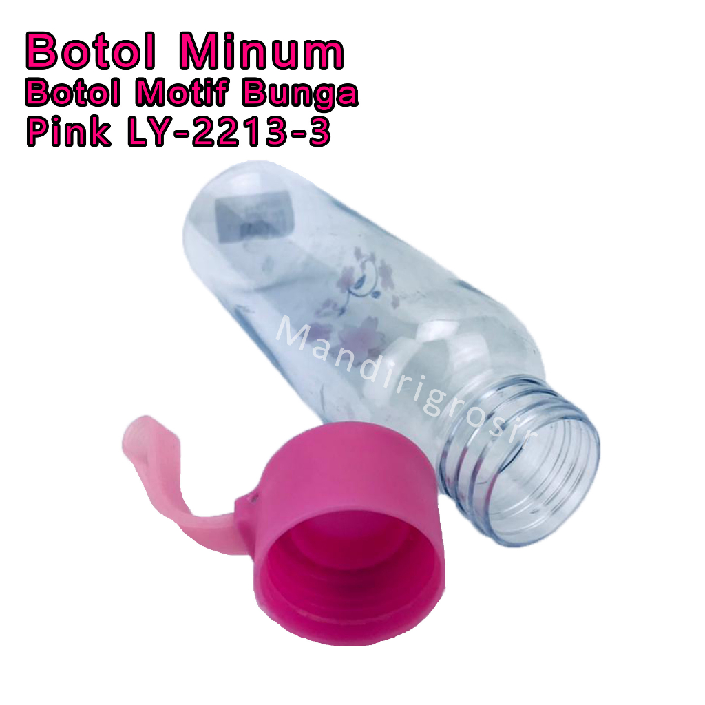 Botol Plastik* Botol Minum* Motif Bunga* 500ml* LY- 2213-3