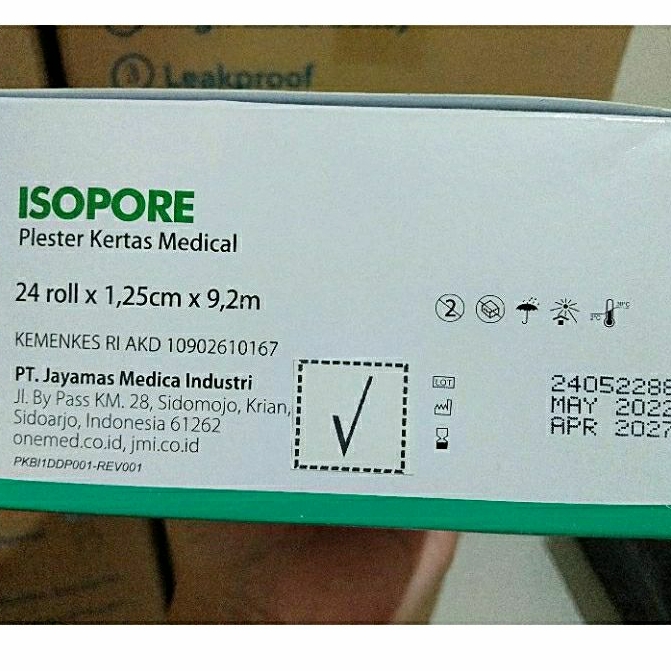 MICROPORE ISOPORE 1/2 INC 1,25cm 9m PLESTER KERTAS PLESTER INFUS ISOLASI PLESTER ANTI AIR WATERPROOF PLESTER RUMAH SAKIT PLESTER PERBAN TAHAN AIR LENGKET TIDAK MUDAH LEPAS